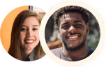 Parent testimonial avatars
