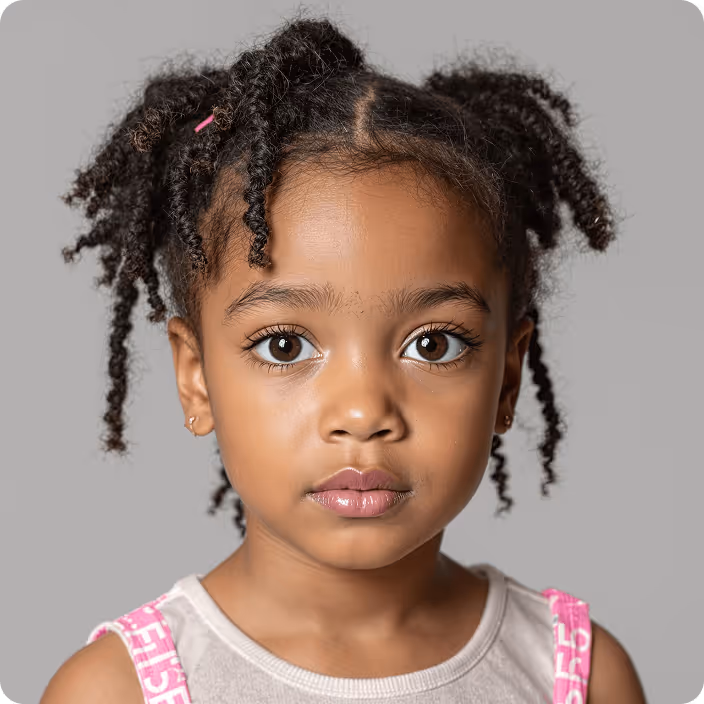 Example of AI-generated baby portrait