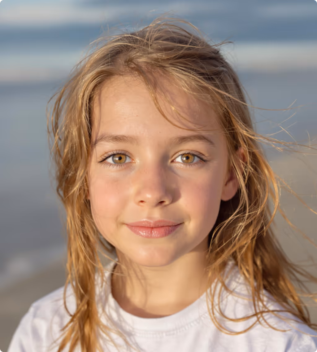 Example of AI-generated baby portrait