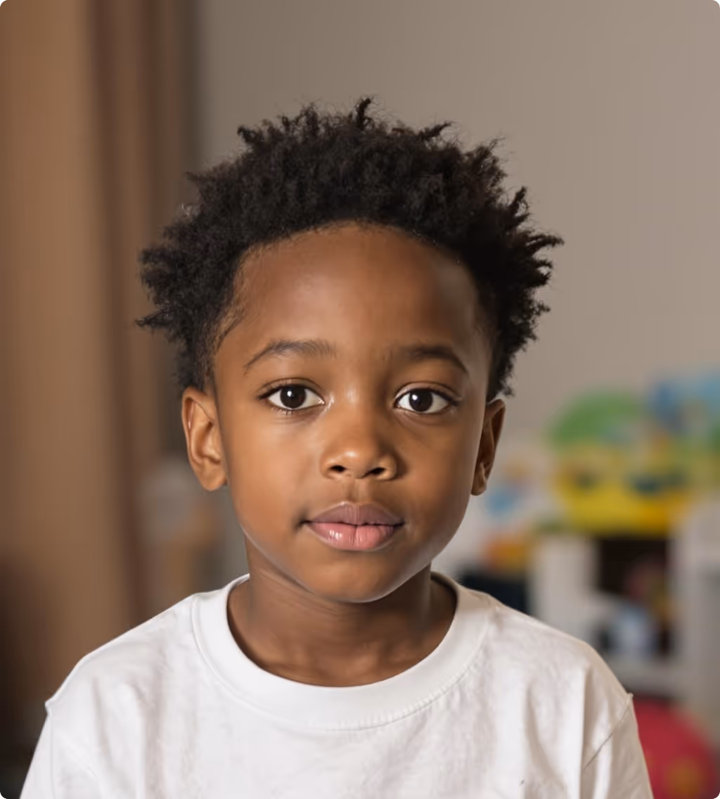 Example of AI-generated baby portrait