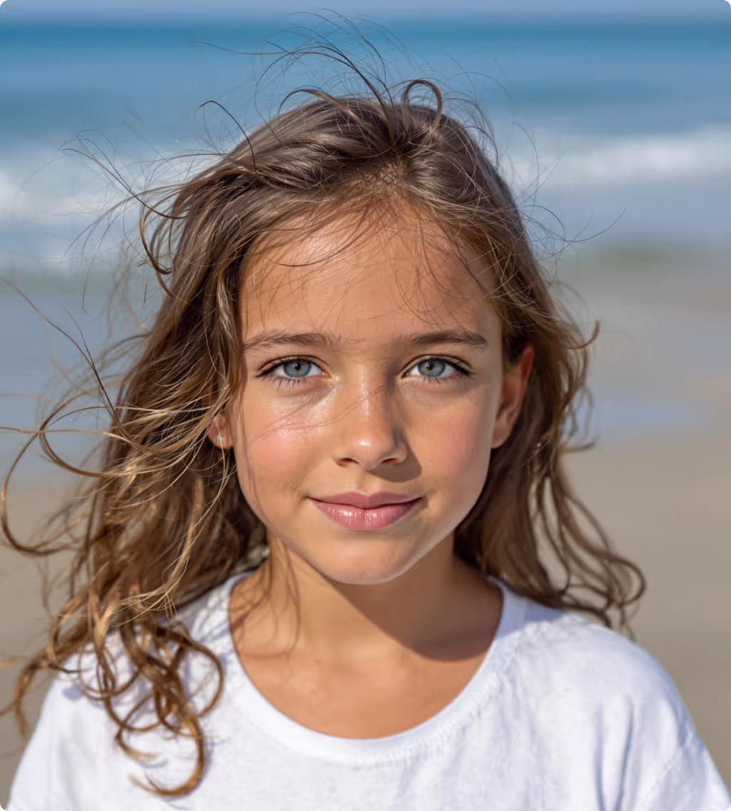 Example of AI-generated baby portrait